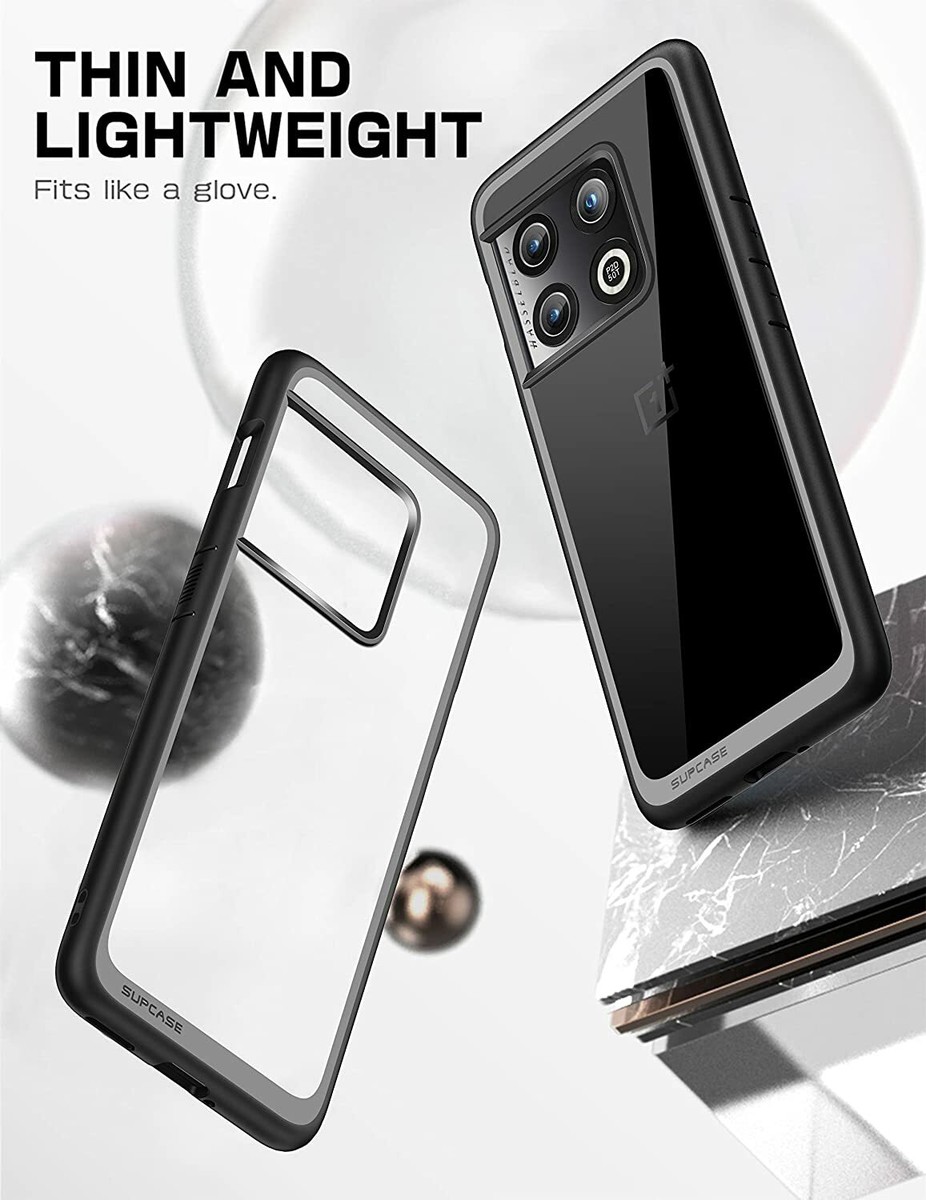 SEAHAI Cover per OnePlus 10T 5G, [Design dell'airbag] Robusto Custodia Sottile Protettiva, Silicone Morbido + TPU Bumper Case Antiurto Anti-Caduta Cover - Viola Scuro