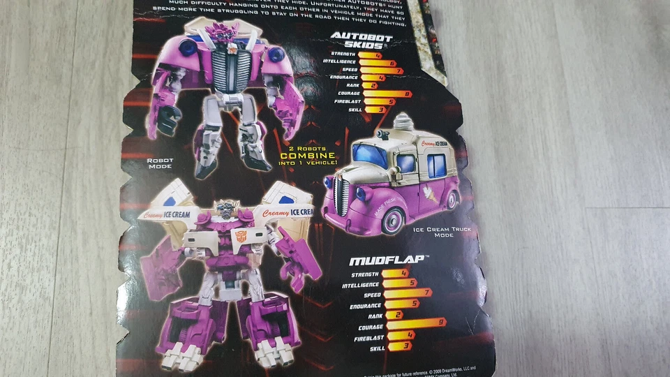 Vintage Transformers Skids Munflap Icecream Truck Revenge of the Fallen Unopened - Image 2 of 4