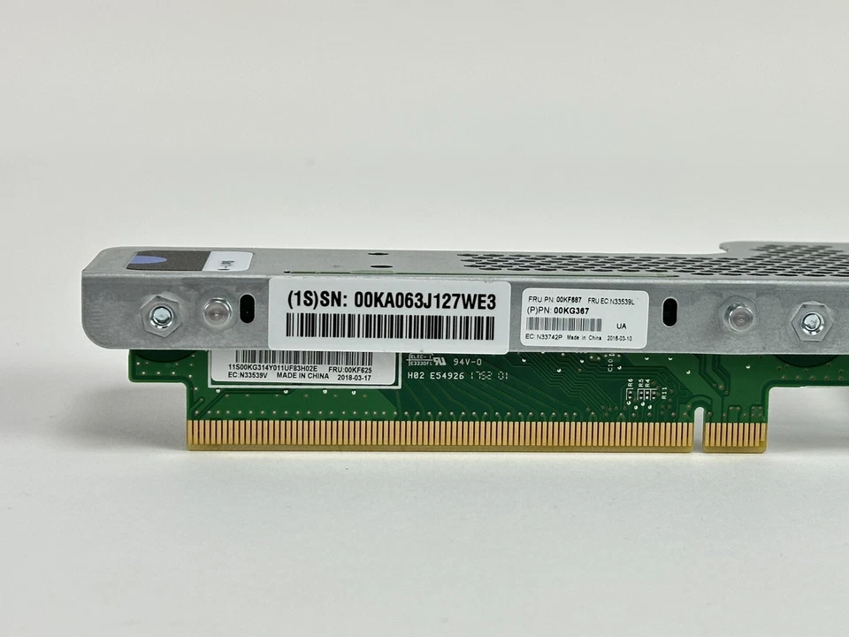 IBM Lenovo PCIe x16 Riser Card 1x ML2 + Cage 00KF625 x3550 M5 Server 00KA063 - Image 2 of 4