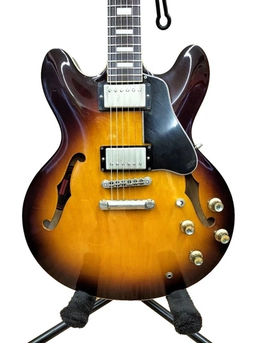 [Greco] Semi-Acoustic Guitar Sunburst SA-90 Electric Guitar Used Product No Case