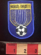 Vtg AS-IS Stitching Not The Best WORLD'S GREATEST SOCCER PLAYER Patch S77B