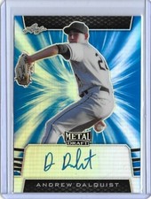 2019 Leaf Metal Draft ANDREW DALQUIST Blue Prismatic Auto RC /30 White Sox