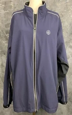 Foot Joy Dry Joy Blue Full Zip Mens Jacket sz XXL (10808)