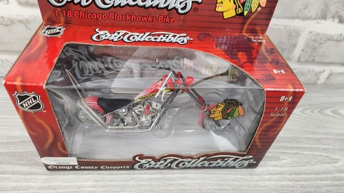 NHL Chicago Blackhawks 1:18 Scale Diecast OCC Chopper / Motorcycle - Picture 3 of 9