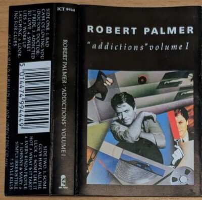 ROBERT PALMER 2xORIGINAL CASSETTE LOT riptide  addictions vol 1 VINEGAR JOE