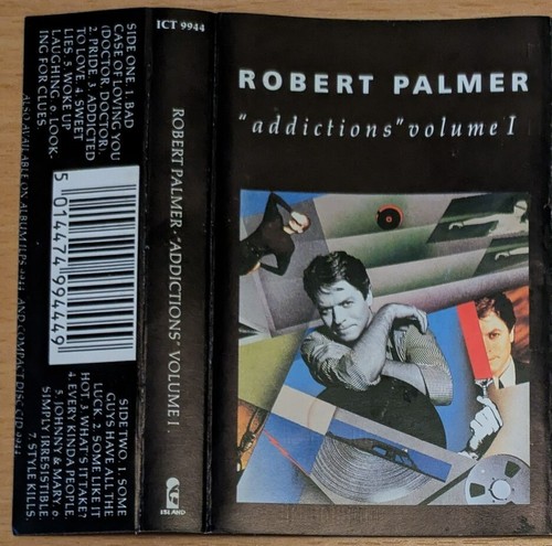 ROBERT PALMER 2xORIGINAL CASSETTE LOT riptide \ addictions vol 1 VINEGAR JOE - Picture 1 of 5