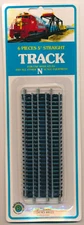 Bachman N Scale 5" Straight Track - 6 pieces NIP - Item #44613