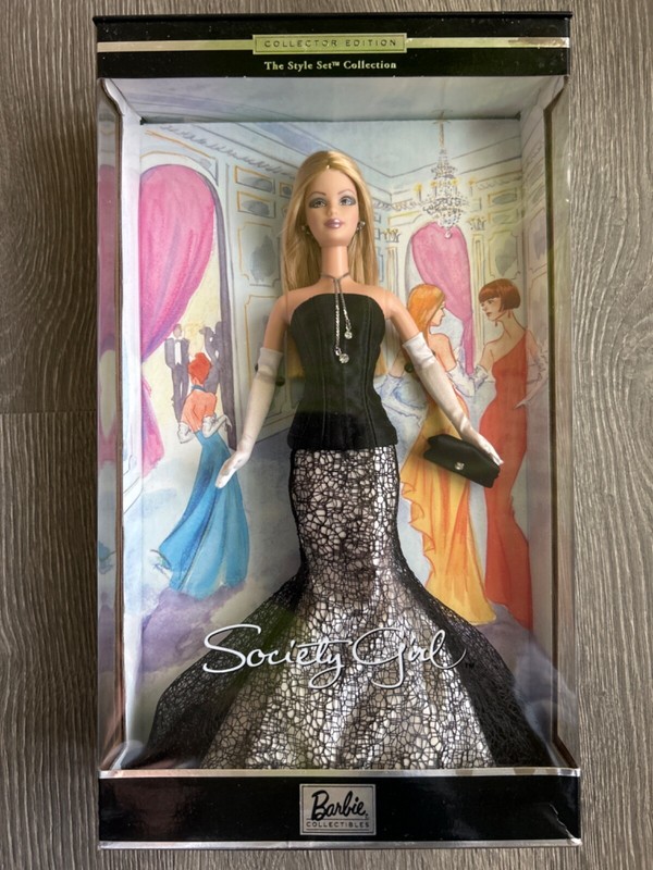 Society girl barbie collector edition vintage barbie collectibles