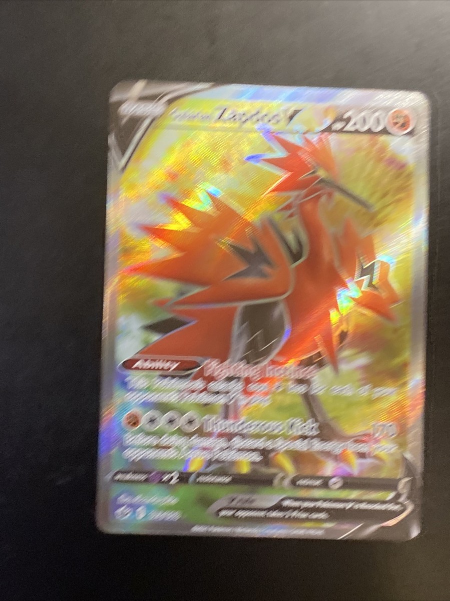 Galarian Zapdos V Full Art Pokémon Card 173/198 Ultra Rare