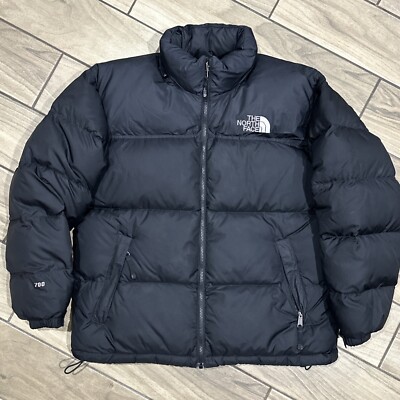 The North face Jacket Large Black Nuptse 700 Down Puffer Bomber