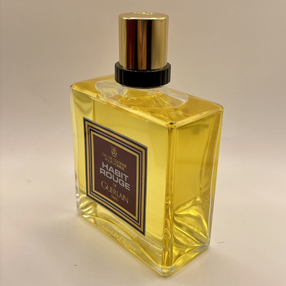 HABIT ROUGE De Guerlain 6.8oz 200ml Eau de Cologne Splash