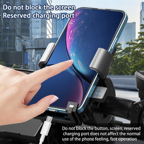 Support de téléphone portable vélo en aluminium 360° support guidon - Photo 9 sur 14
