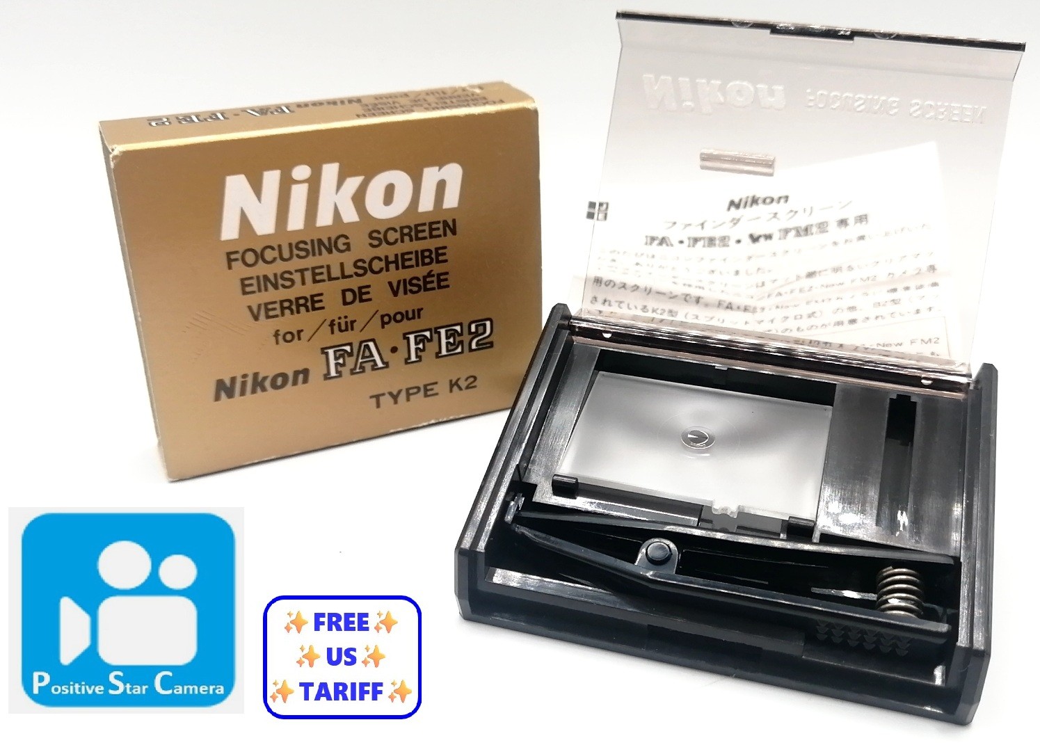 🎦👀✨MINT✨ Nikon Focusing Screen Type K2 for FA FE2 SLR From JAPAN