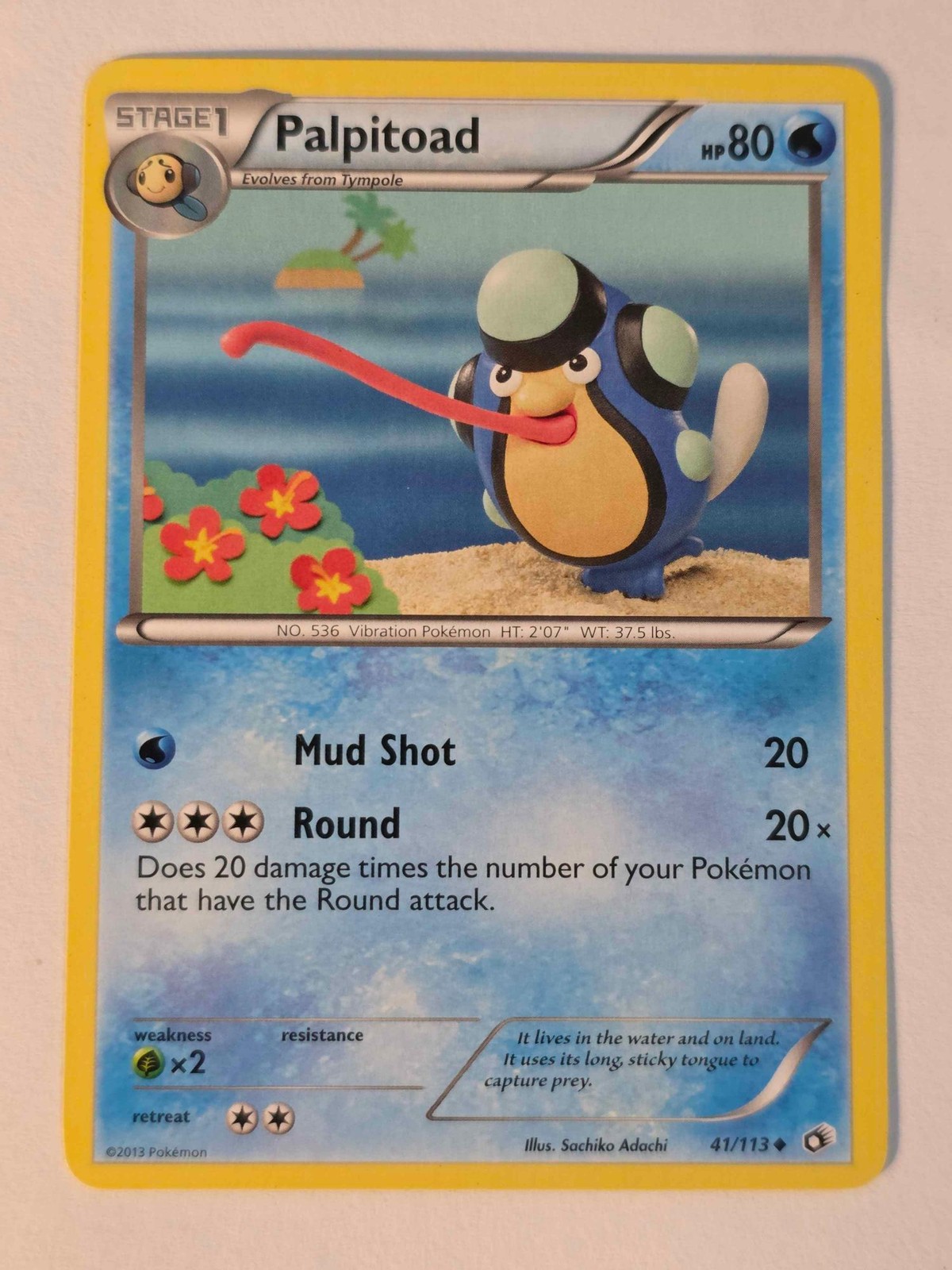 Palpitoad 41/113 Uncommon Legendary Treasures Pokemon NM