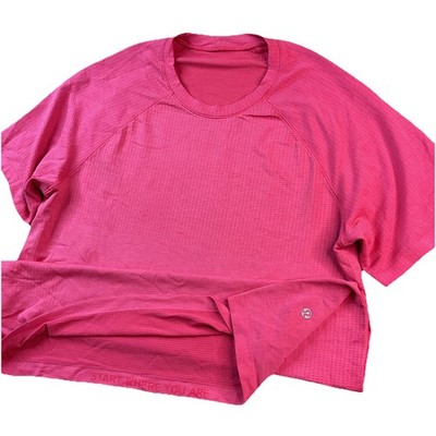 Lululemon Metal Vent Tech T-Shirt Men Sz L Gym Start Where You Are Performance