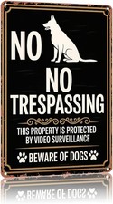 German Shepherd Dog Beware Of Dog Tin Metal Signs Home D cor 8x12