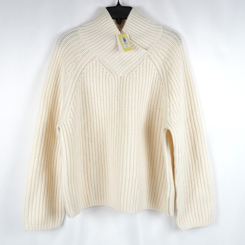 Aritzia Wilfred Wallen Wool/Cashmere Sweater In Light Birch - Women's Size Small