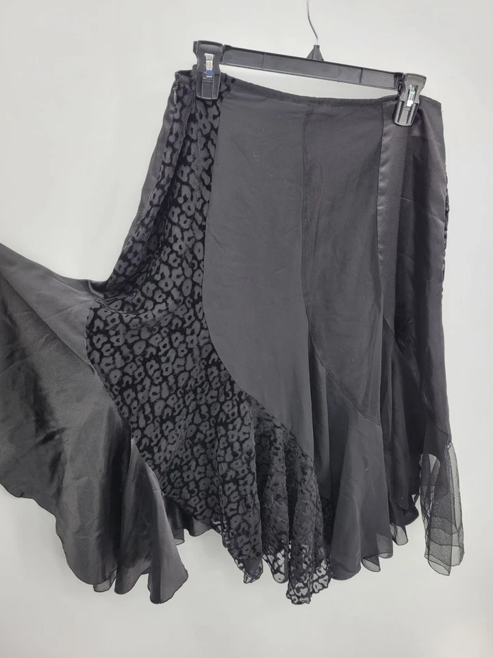 Женская юбка Nygard Collection 8P Цвет черный Смешанные материалы Струящийся Капризный Волшебник 90-е - Изображение 3 из 4