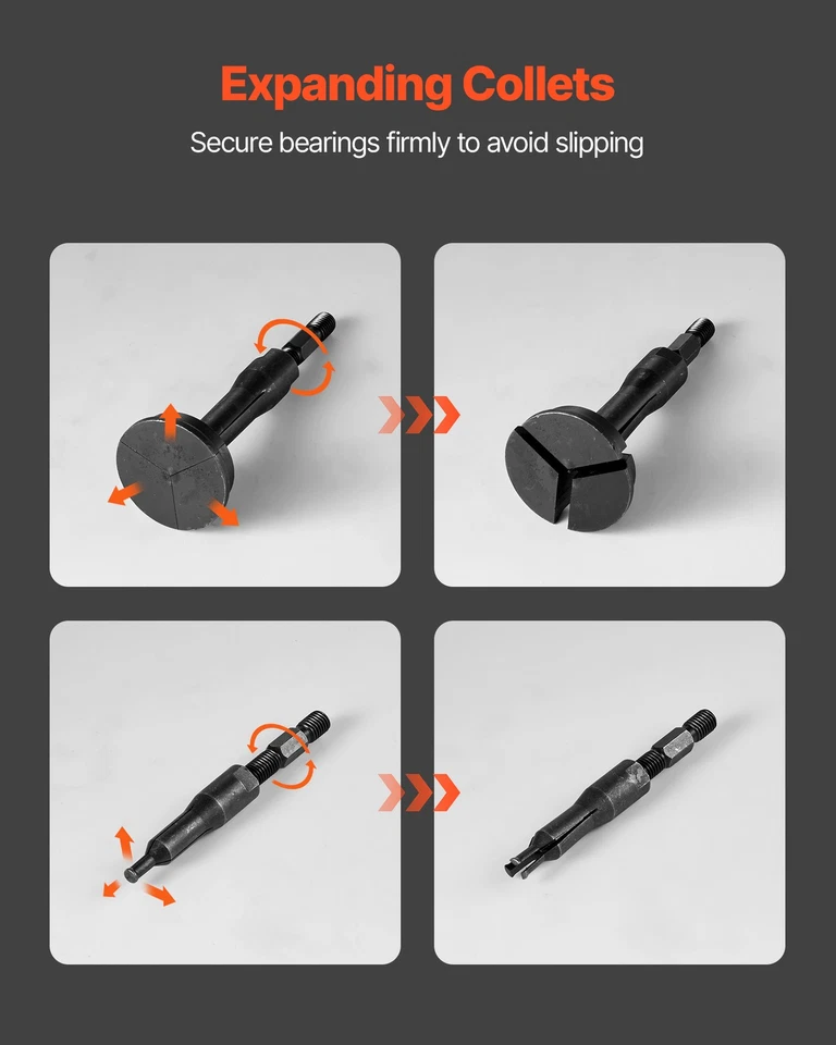 VEVOR Extracteur de Roulement Trou Borgne avec Marteau à Inertie Kit de 16PCs - Photo 3/4