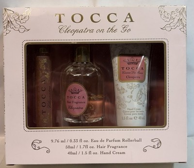 Tocca Cleopatra EDP 3 pc box set -Rollerball, Hair Fragrance and Hand Cream