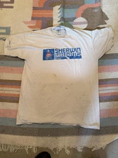 Vintage Thrashed Sherwin Williams Shirt Mens XL 90s Spell Out Logo Paint T-shirt