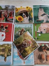 30 CUBE CARDS BY NOEL TATT, WHOLESALE JOBLOT GREETING CARDS