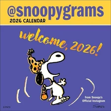 Peanuts: @Snoopygrams 2026 Mini Wall Calendar by Peanuts Worldwide LLC