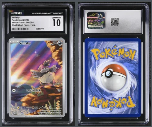 Vullaby 144/086 CGC 10 - English White Flare - GEM MINT - Fast Free Shipping!
