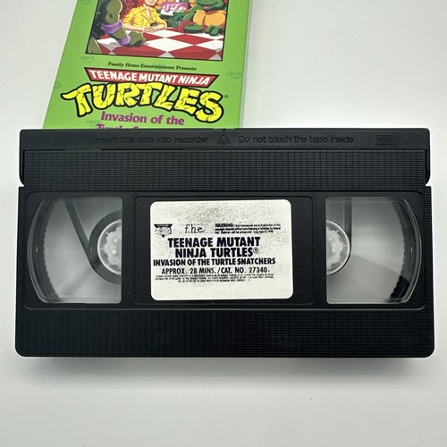 Vintage TMNT Invasion Of The Turtle Snatchers VHS Burger King Kids Club - Picture 11 of 11