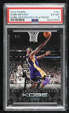 2012-13 Panini Kobe Anthology Platinum 6/8 Kobe Bryant #121 PSA 6 HOF h2o