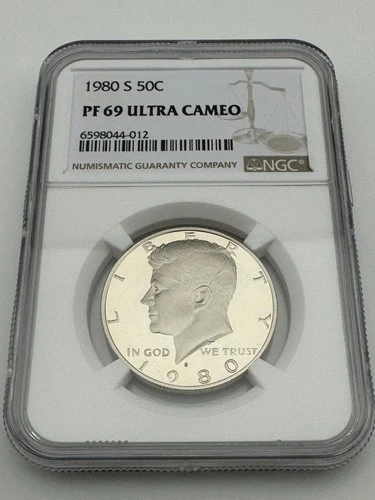 1980-S 50C PF69 Ultra Cameo Proof Kennedy Half Dollar NGC - PR 69 (PF 69) DCAM
