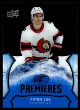 2021-22 Upper Deck Ice Rookie Premieres Artem Zub RC /499 Ottawa Senators #162