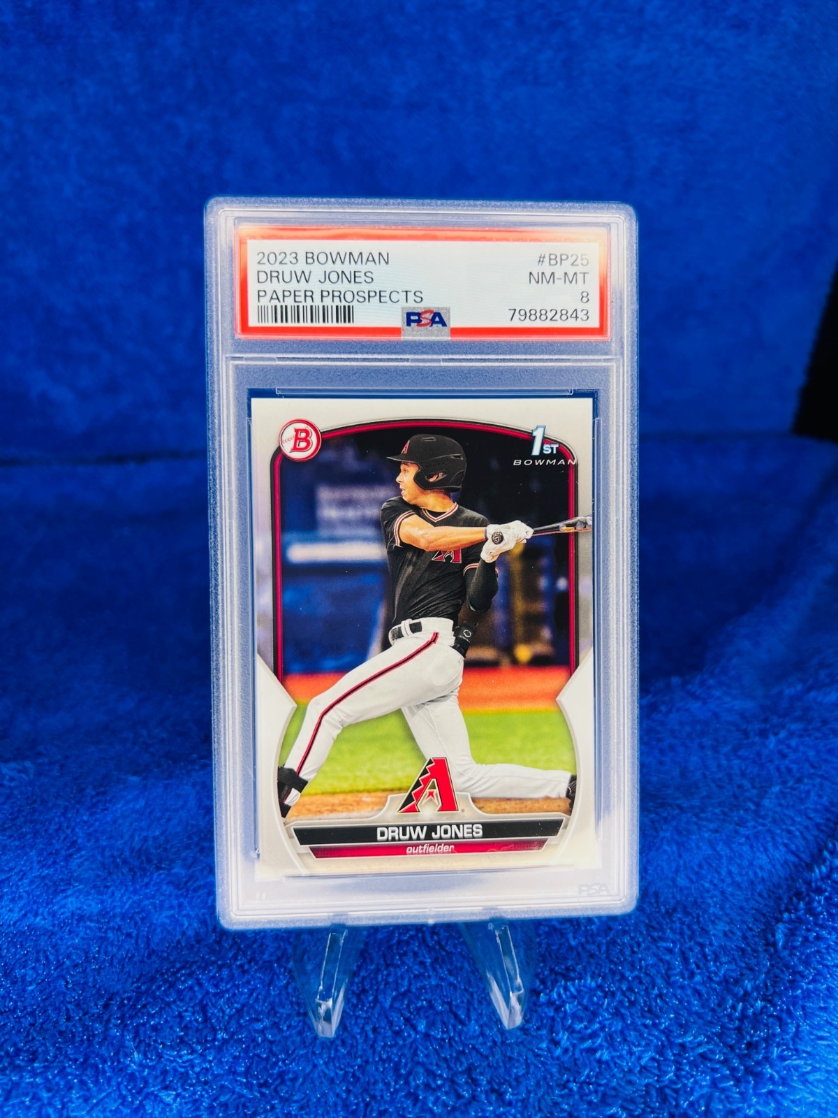 2023 BOWMAN PAPER PROSPECTS #BP25 DRUW JONES PSA 8