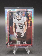 2025 Topps Chrome NFL Drake London Pulsar Refractor #12 - Atlanta Falcons
