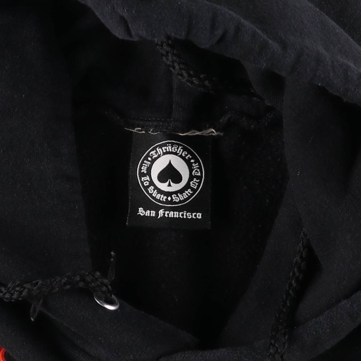 Vintage Thrasher Fire Pattern Pullover Hoodie Men… - image 3