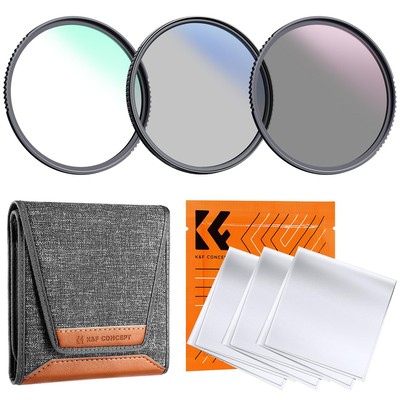 49mm UV/CPL/ND Lens Filter Kit (3 Pieces)-18 Multi-Layer Coatings, UV Filter ...