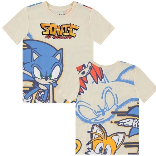 Boys Sonic The Hedgehog Short Sleeve Graphic T-Shirts- Sizes 4-20 - Picture 12 of 35