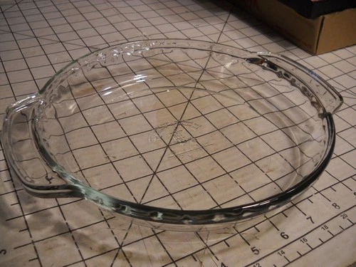 Anchor Ovenware Clear Glass Deep Dish 9" Scalloped Fluted Edge Pie Plate