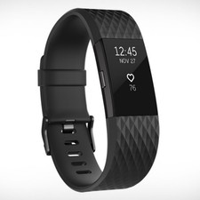 Fitbit Charge 2 Special Edition Gunmetal Heart Rate Fitness Wristband