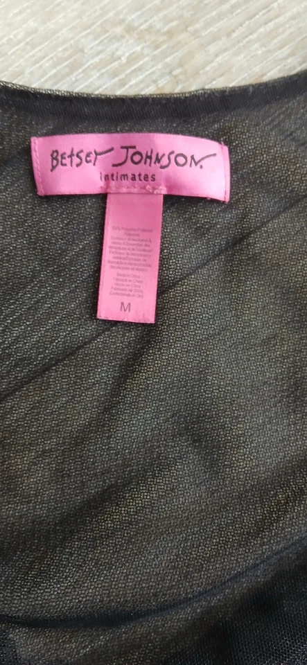 Betsey Johnson Sz M Embellished Roses And Frills Snake Floral Nightie Mesh - Изображение 3 из 4