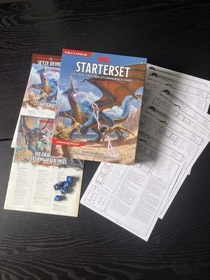 Dungeons Dragons Starterset Drachen der Sturmwrackinsel DnD Deutsch D&D