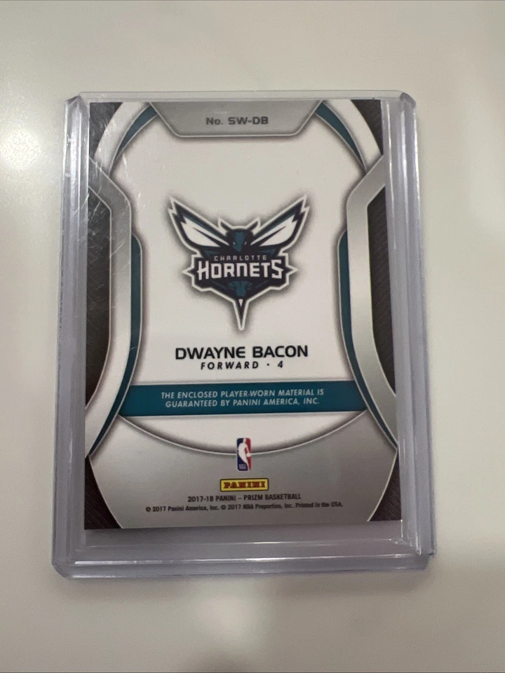 2017-18 Panini Prizm - Sensational Swatches Dwayne Bacon #SW-DB (MEM, RC) - Image 2 of 2