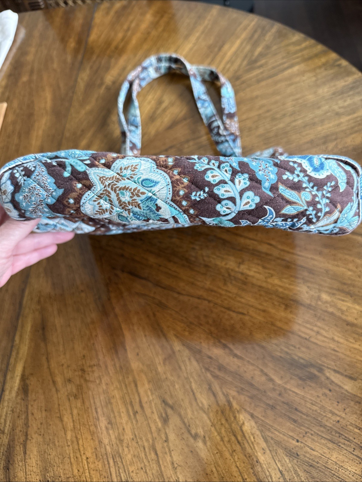 Vera Bradley Java Blue (Retired Print) Quilted Ov… - image 5