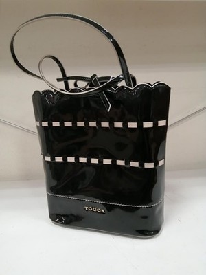 TOCCA Enamel tote bag BLK Used