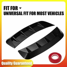 2PCS Car Fender Side Vent Air Vent Trim Cover Glossy Black Universal Car Decor