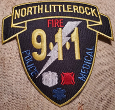 AR North Little Rock Arkansas 911 Communications-Police/Fire/EMS Shoulder Patch