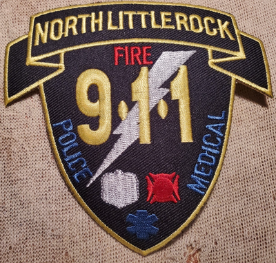 #ad AR North Little Rock Arkansas 911 Communications Police Fire EMS Shoulder Patch $6.41