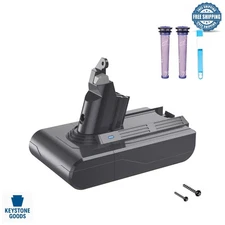 6000mAh V6 Battery Replacement for Dyson V6 Vacuum Cleaners