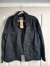 Levis Men's Trucker Jacket Denim Cotton Button Front Denim Trucker Jacket 3X
