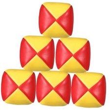 6 Pack Juggling Balls for Beginners, Soft Juggle, Yellow Orange